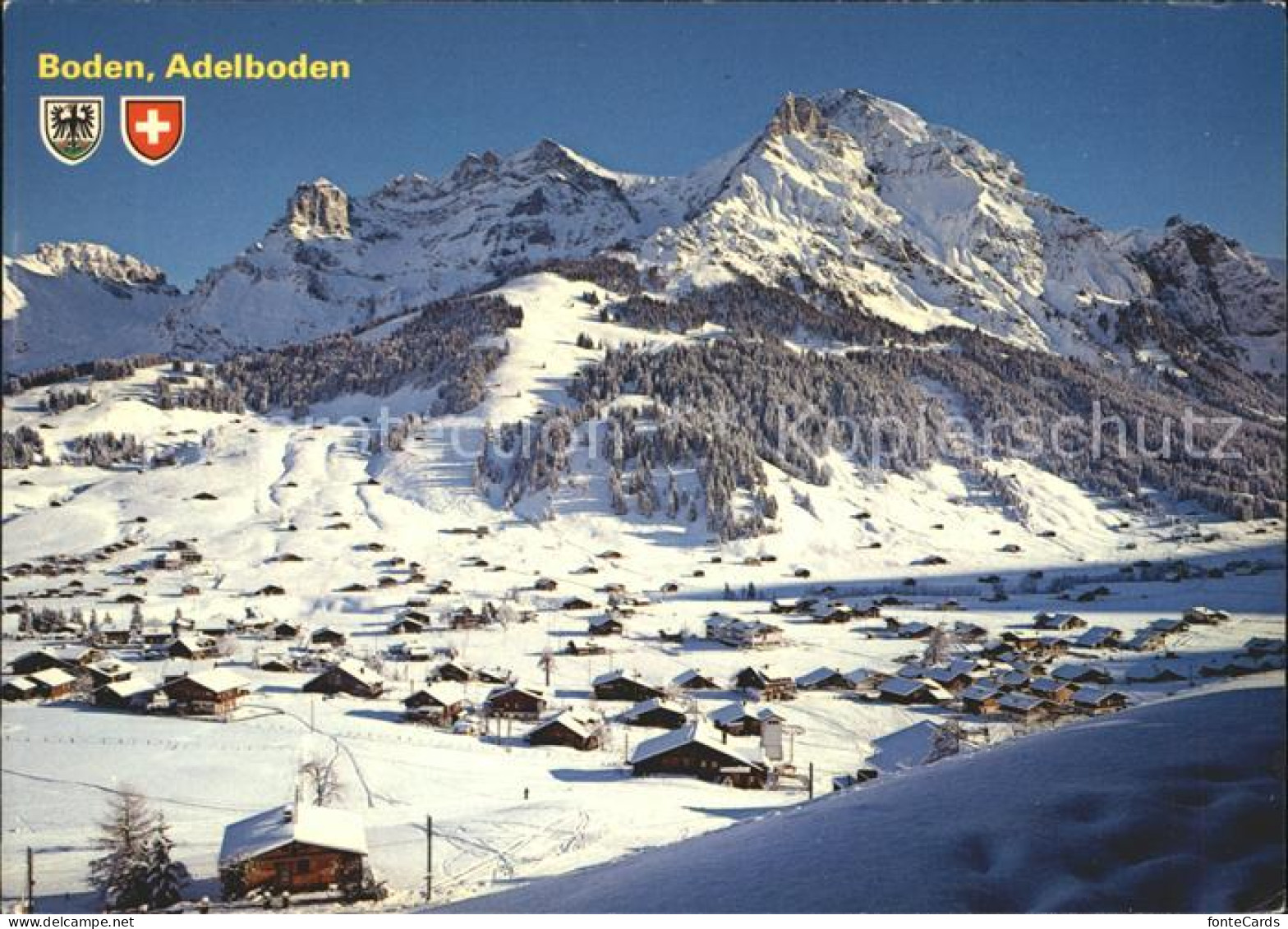 12004436 Boden Adelboden Lohner Fleckli Skigebiet Boden Adelboden - Other & Unclassified