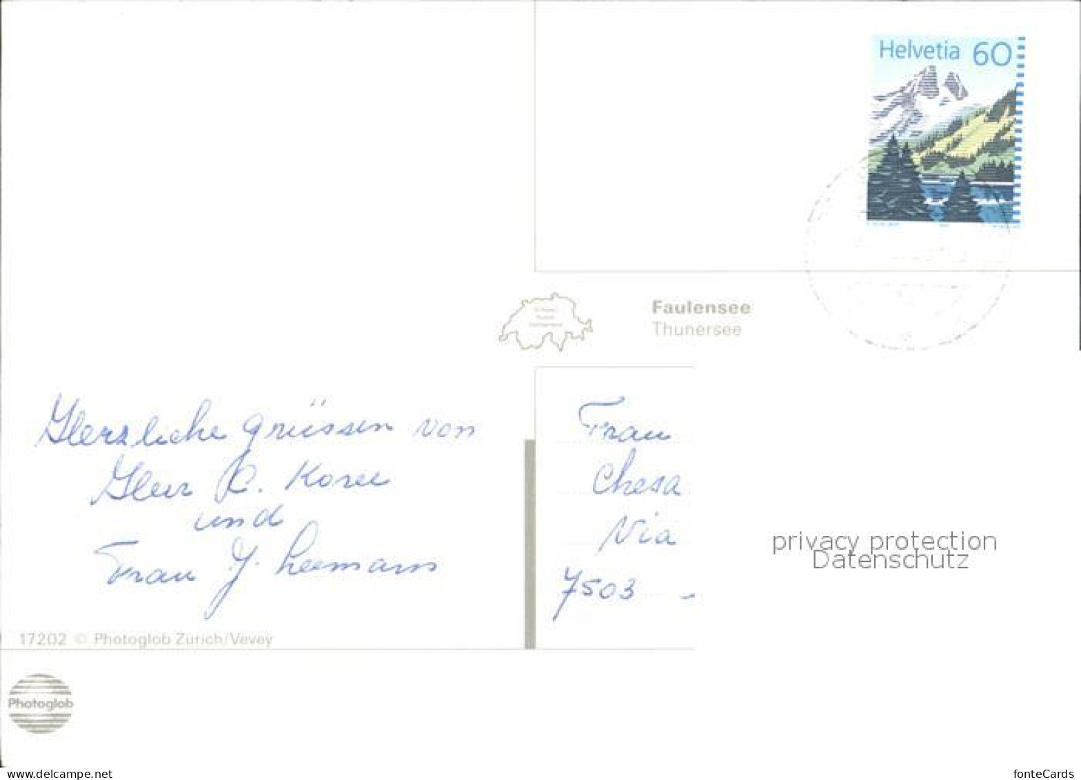 12004416 Faulensee Thunersee Eisenbahn Kirche  Faulensee - Other & Unclassified