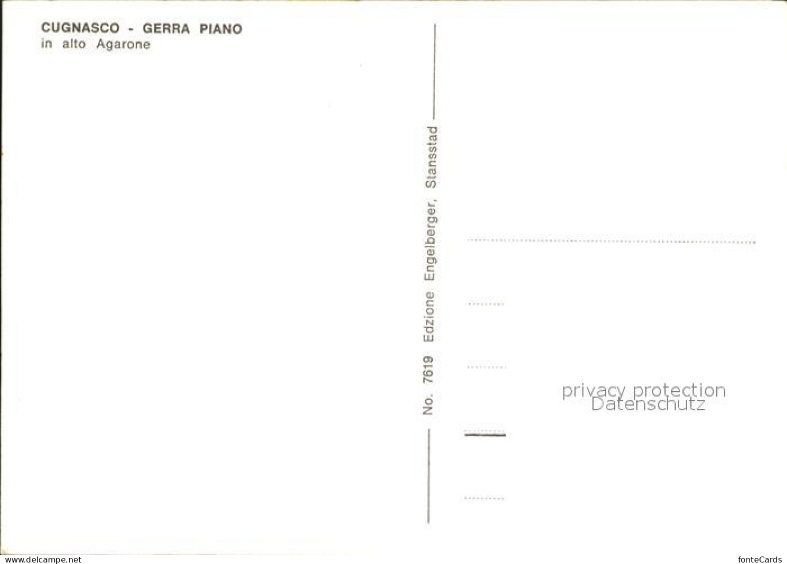 12001086 Cugnasco Gerra Piano Agarone Cugnasco - Sonstige & Ohne Zuordnung