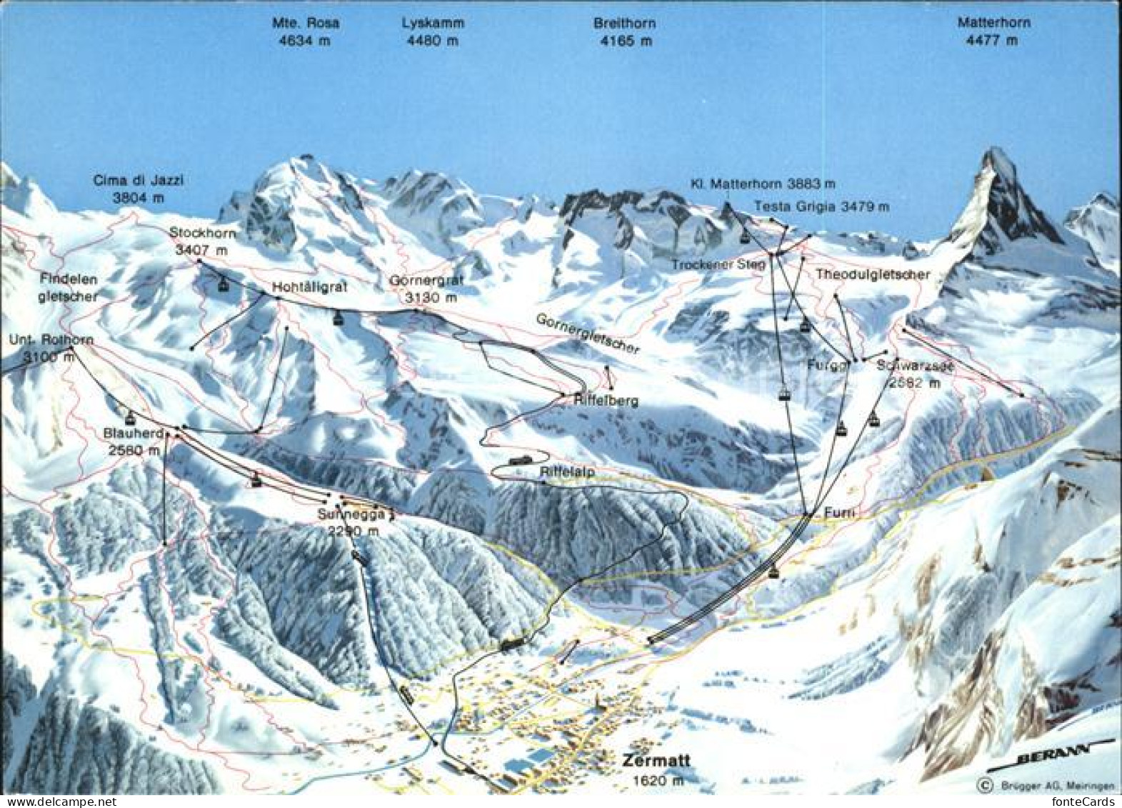 11984346 Zermatt VS Skigebiet Am Matterhorn Walliser Alpen  - Autres & Non Classés