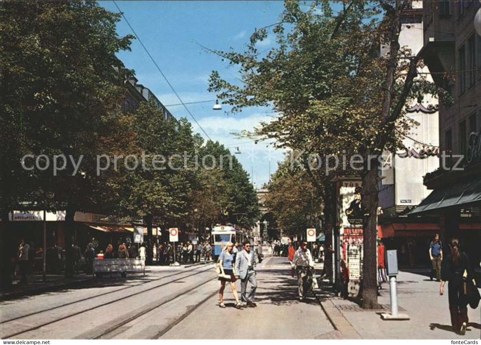 11979436 Zuerich Bahnhofstrasse Strassenbahn Zuerich - Andere & Zonder Classificatie