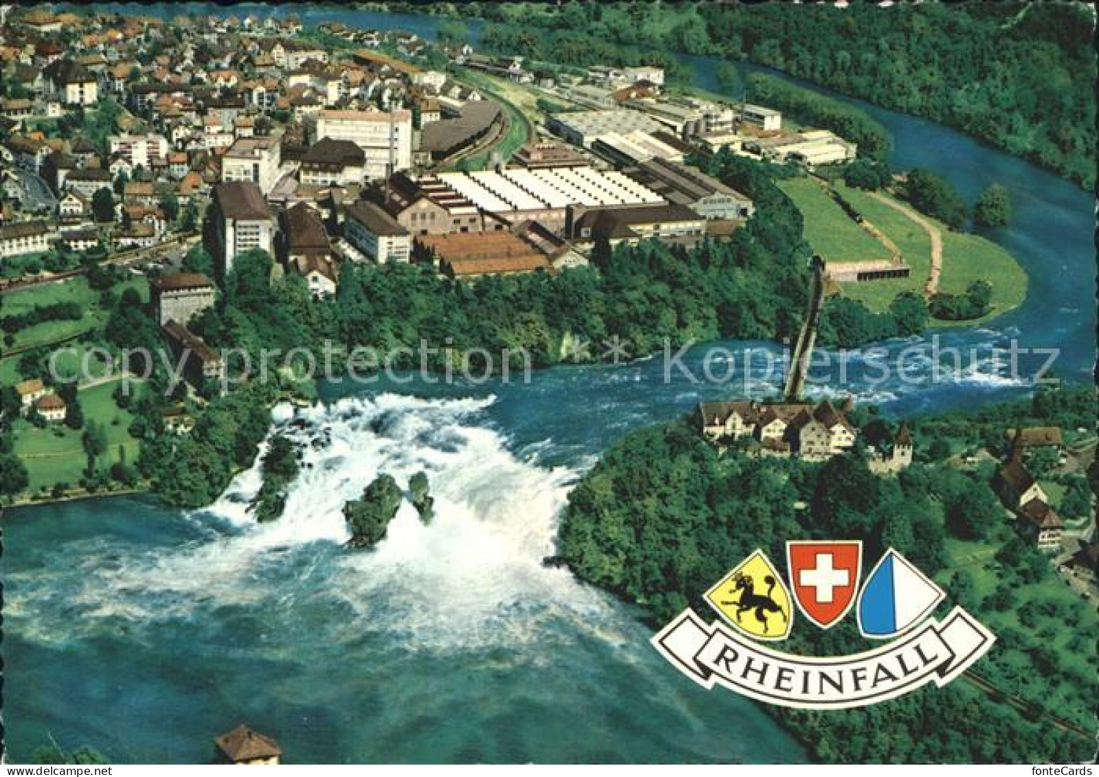 11975876 Schaffhausen SH Fliegeraufnahme Rheinfall Schaffhausen - Altri & Non Classificati