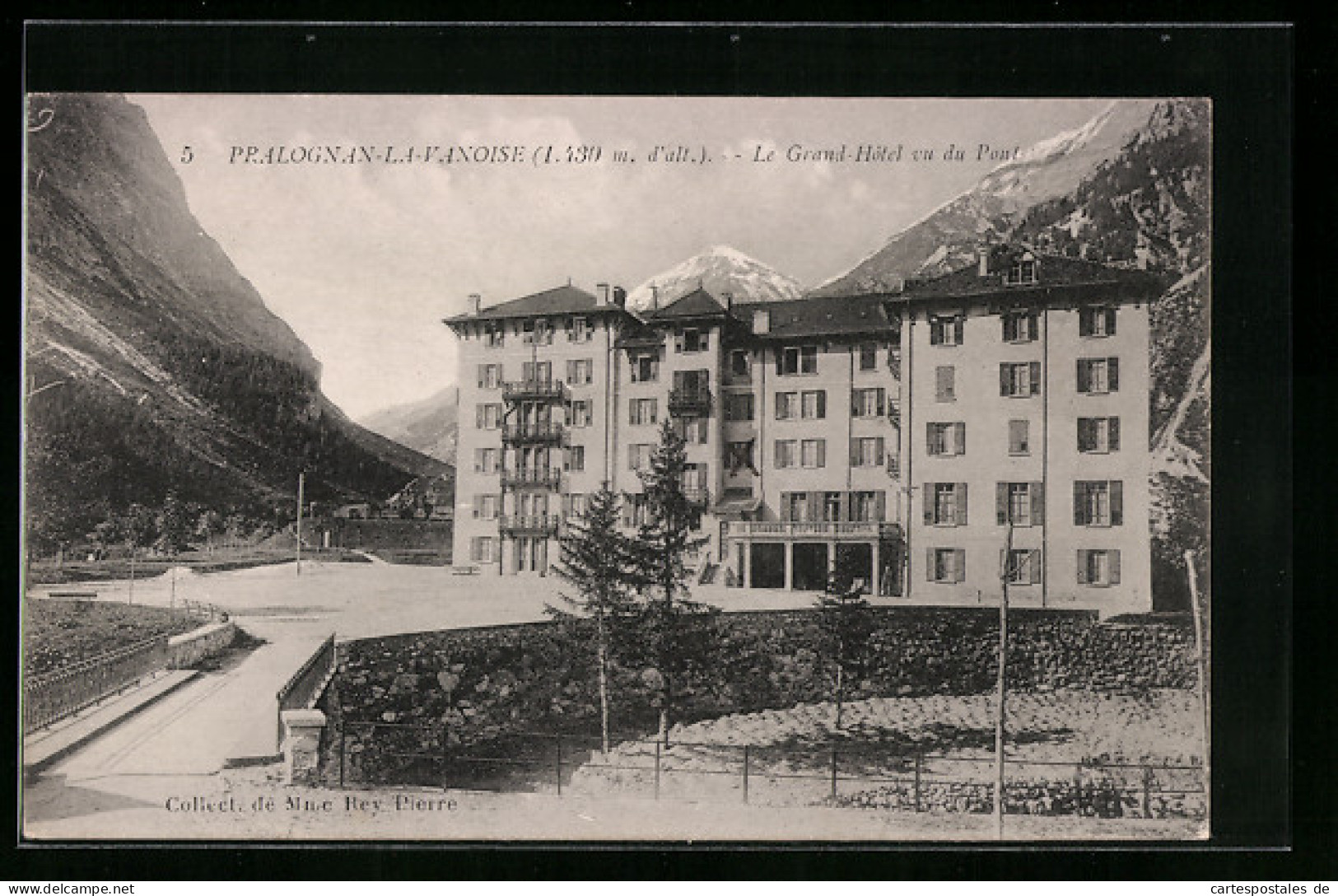CPA Pralognan-la-Vanoise, Le Grand-Hotel Vu Du Pont  - Pralognan-la-Vanoise