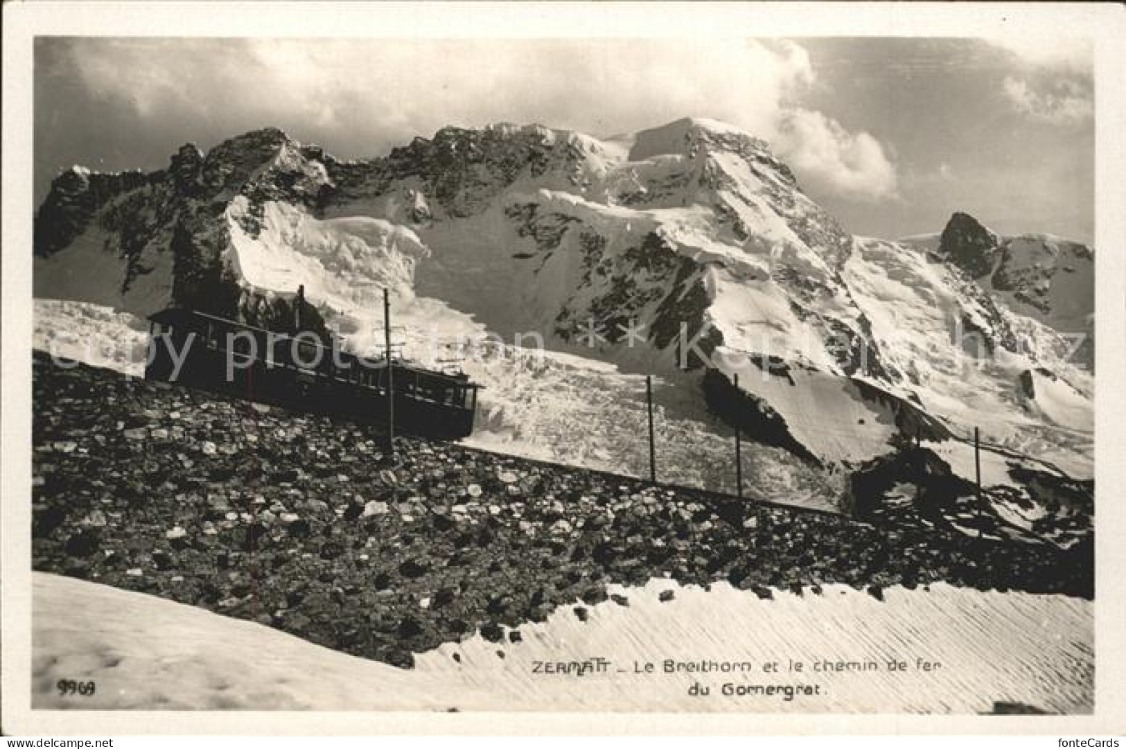 11965366 Zermatt VS Breithorn Et Chemin De Fer Du Gornergrat Bergbahn Walliser A - Altri & Non Classificati