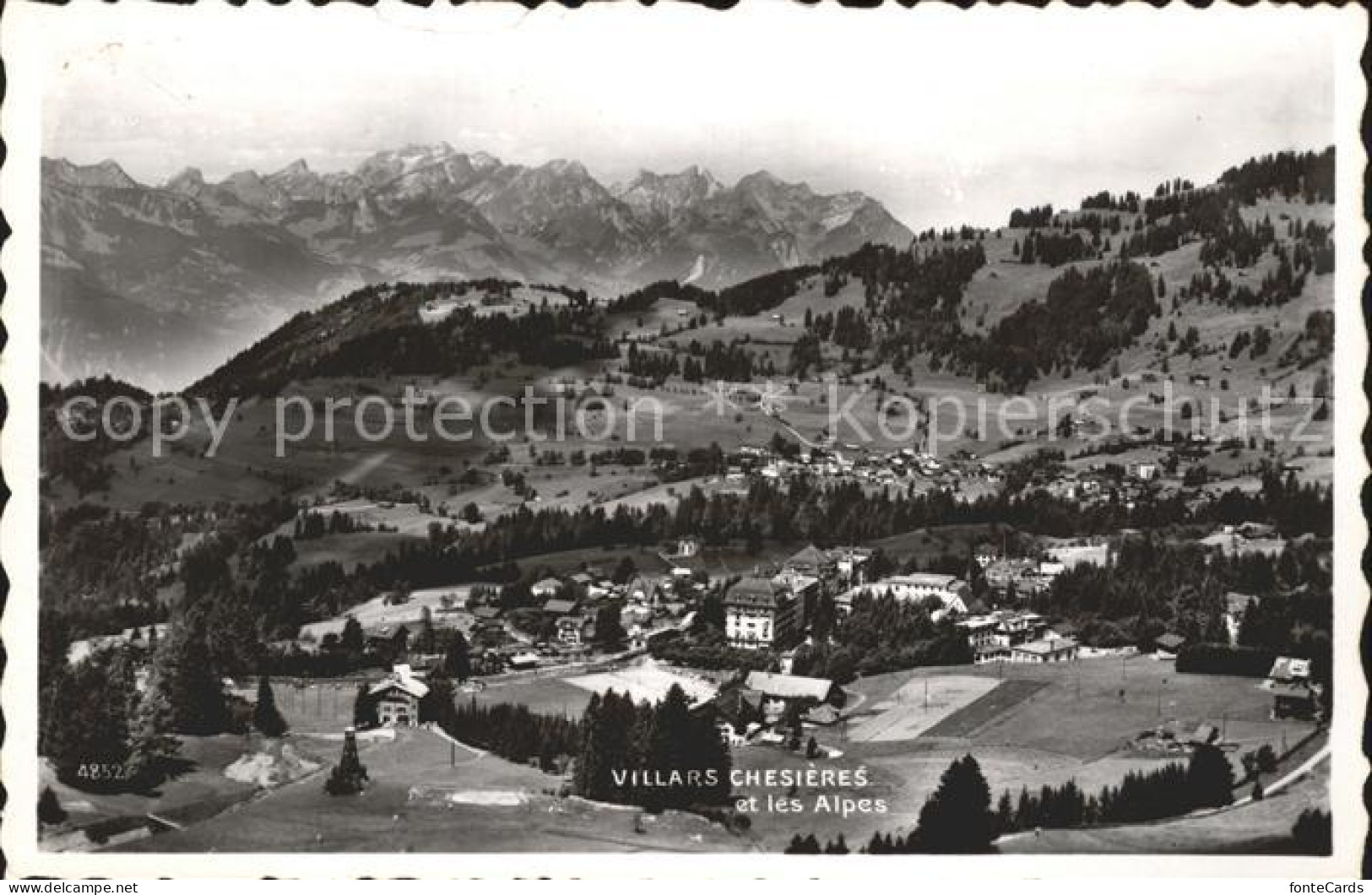 11965136 Villars Chesieres Panorama Et Les Alpes Villars Chesieres - Autres & Non Classés