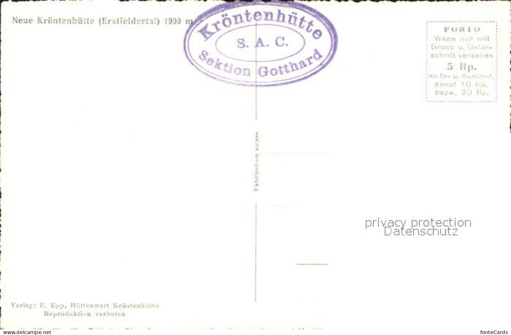 11963516 Kroentenhuette Schutzhaus Erstfeldertal Urner Alpen Erstfeld - Otros & Sin Clasificación