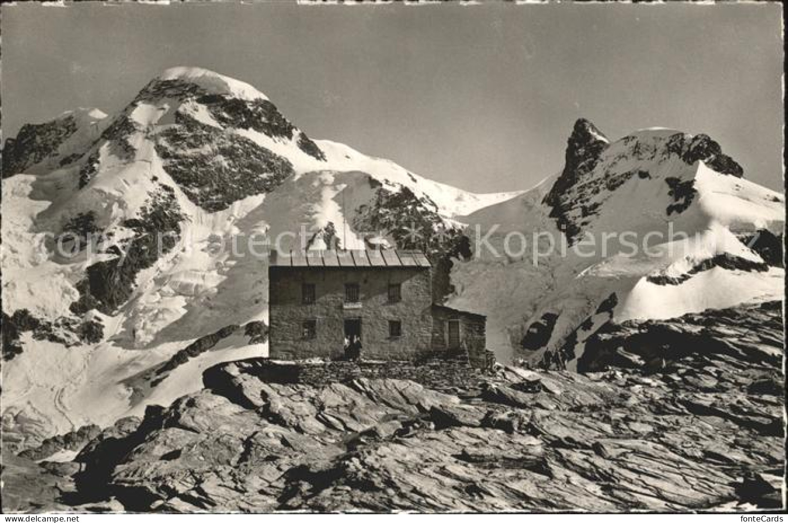 11962316 Zermatt VS Gandegghuette Breithorn Kleines Matterhorn Berghuette Wallis - Sonstige & Ohne Zuordnung