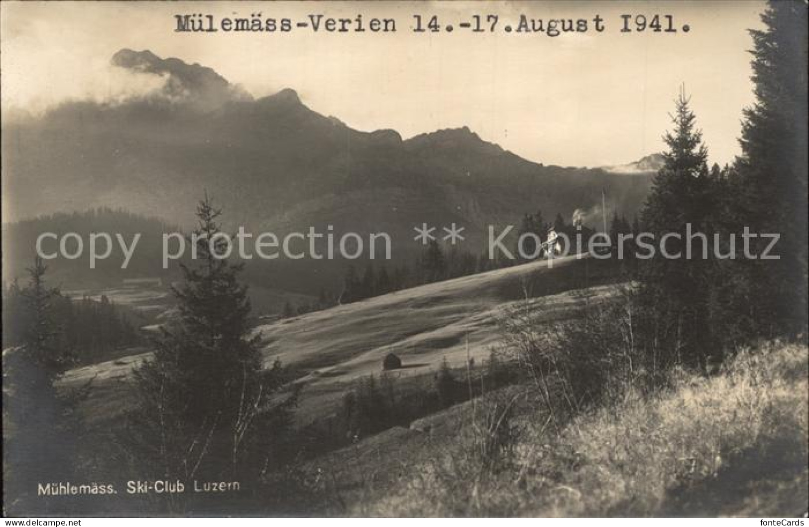 11962306 Chatonnaye Muehlemaesshuette Ski Club Luzern Sommerpanorama Chatonnaye - Autres & Non Classés