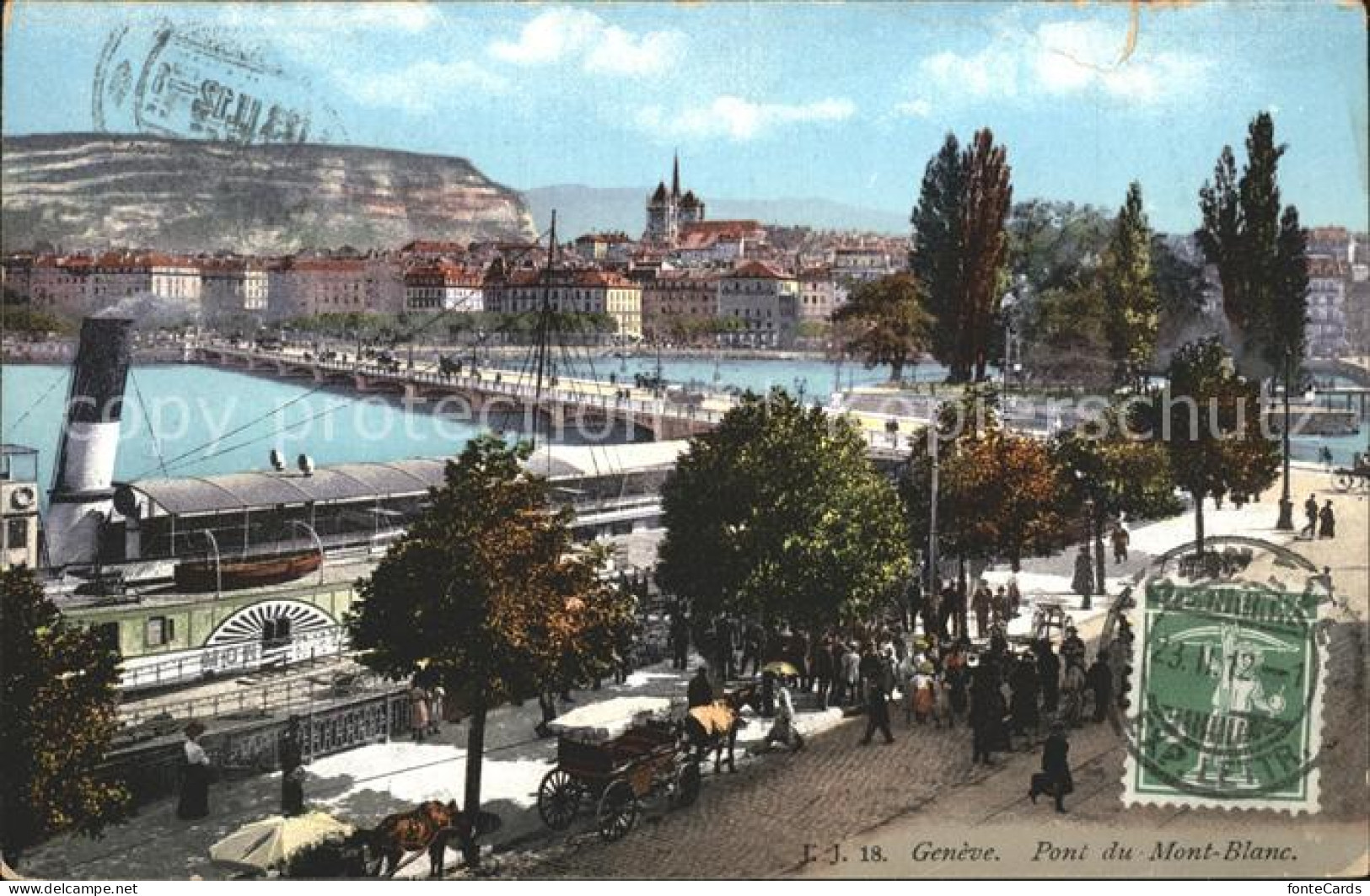 11962296 Geneve GE Pont Du Mont Blanc Vapeur Dampfer Geneve - Otros & Sin Clasificación