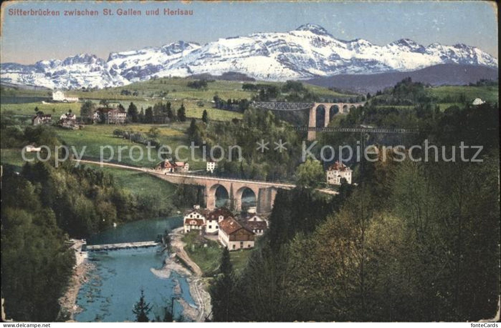 11959946 St Gallen SG Sitterbruecken Mit Saentiskette St. Gallen - Altri & Non Classificati