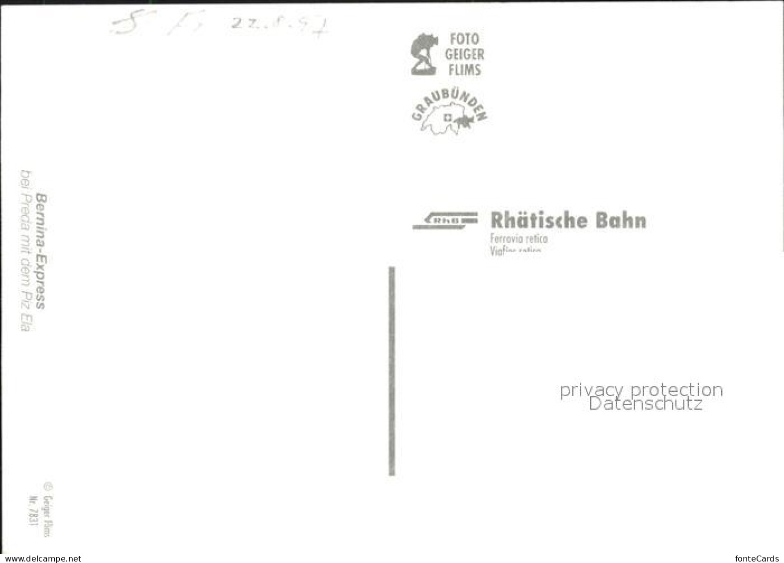 11953516 Rhaetische Bahn Bernina-Express Preda Piz Ela  - Other & Unclassified