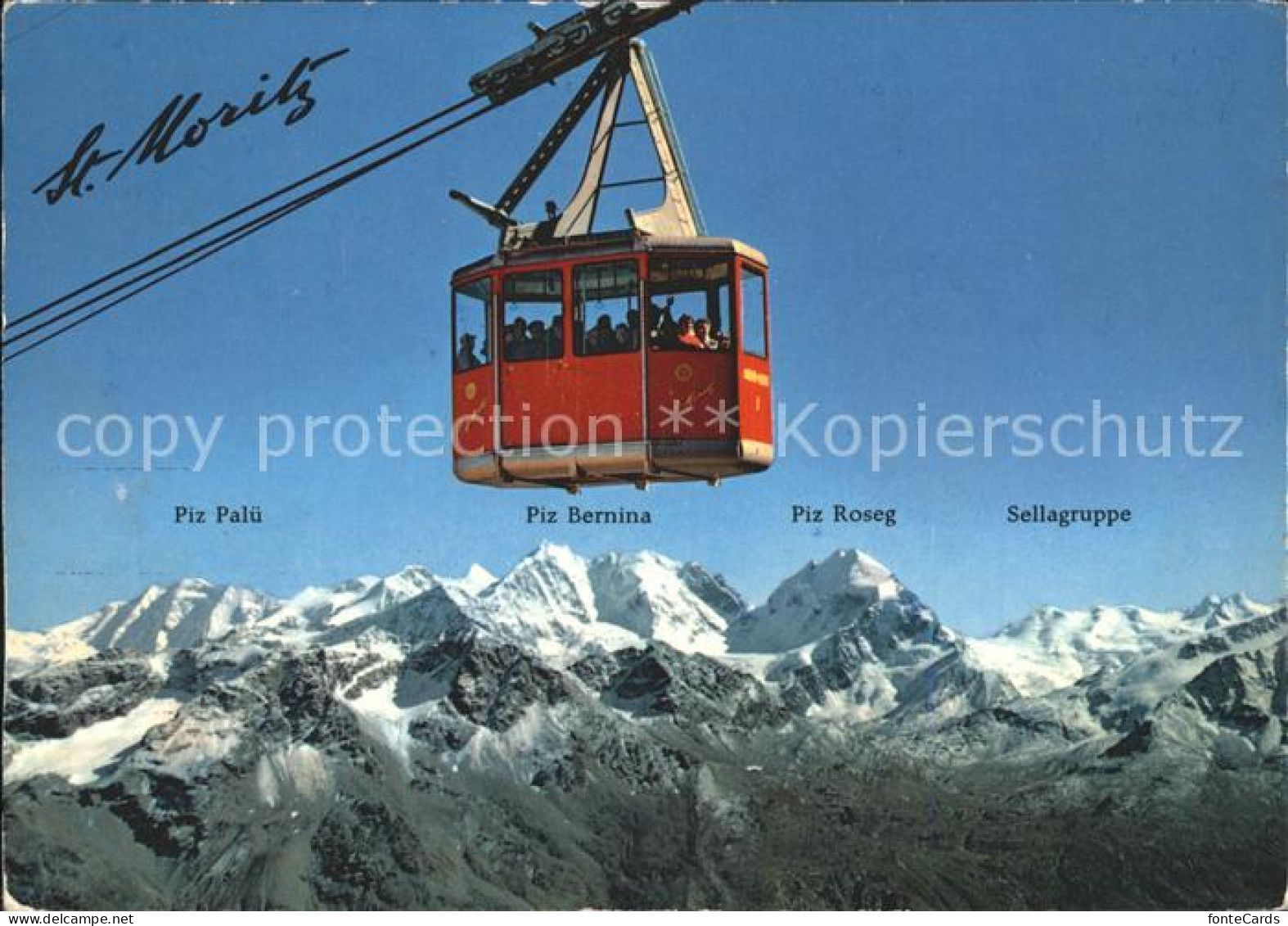 11947726 St Moritz GR Luftseilbahn Corviglia Piz Nair Berninagruppe St. Moritz - Autres & Non Classés