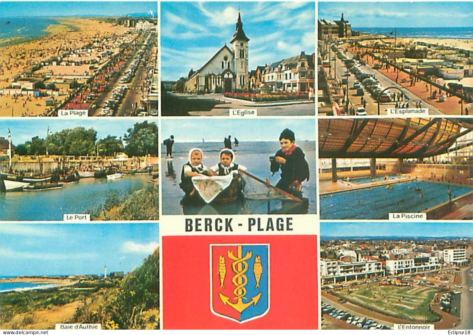 Berck Plage - Multivues -  Blason   Y 102 - Berck