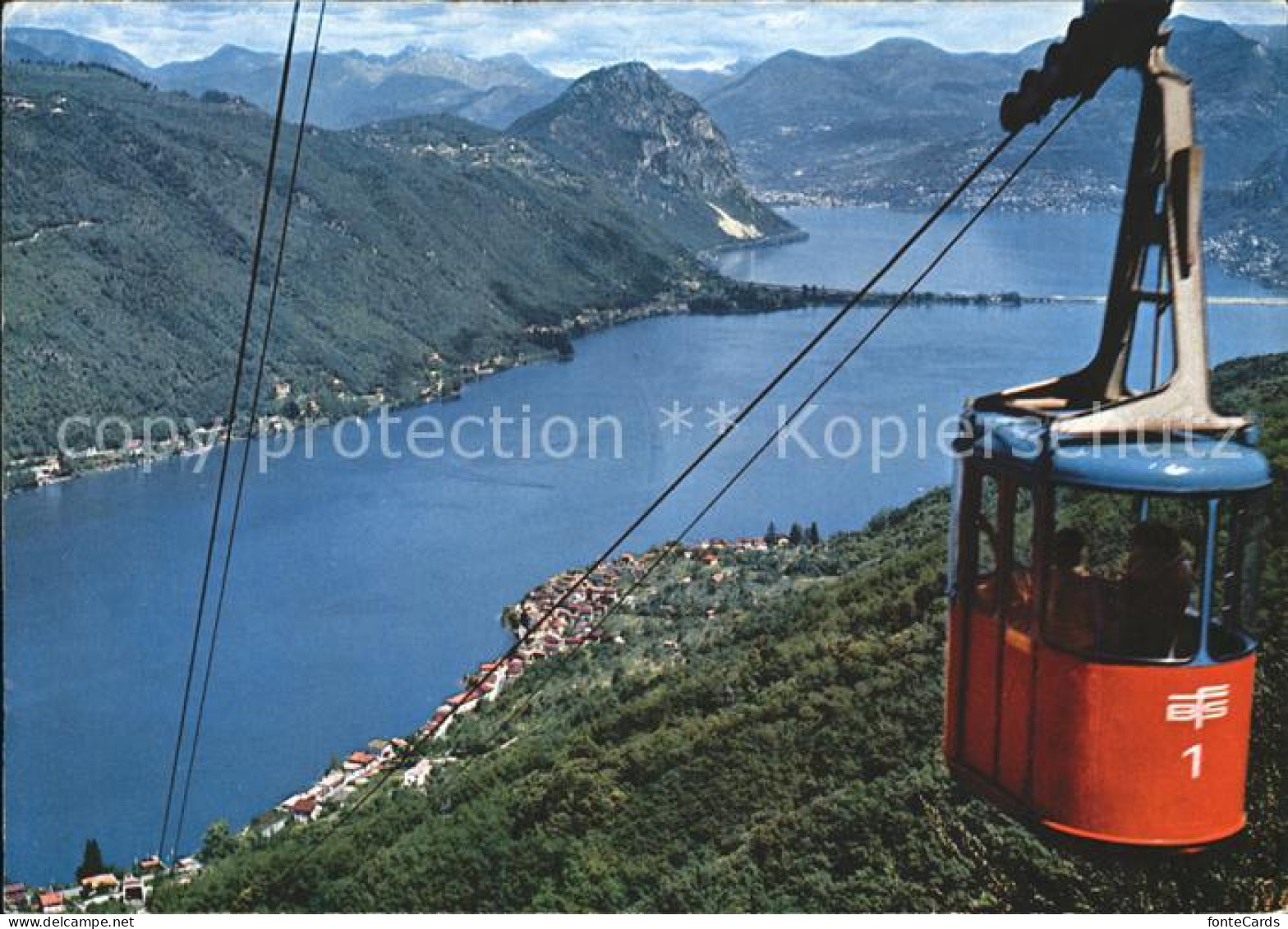 11938886 San Salvatore Serpiano Schwebebahn Bergbahn Luganersee Alpenpanorama Sa - Otros & Sin Clasificación