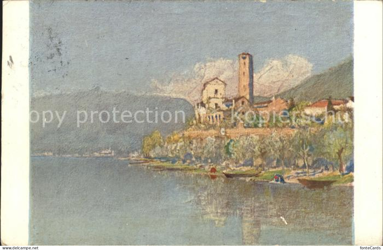 11936536 Rivapiana Lago Maggiore Kuenstlerkarte Franzoni Rivapiana Lago Maggiore - Andere & Zonder Classificatie