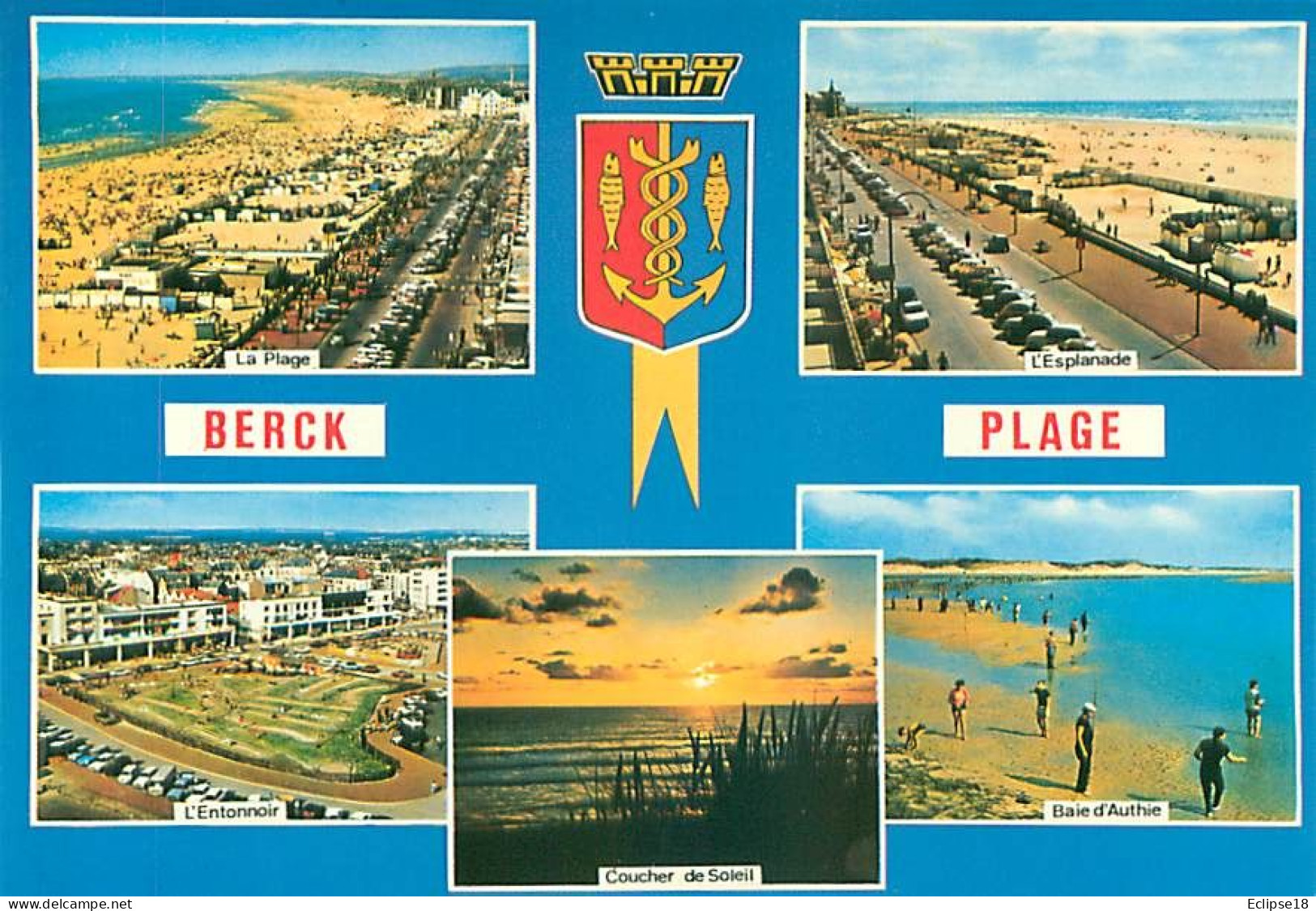 Berck Plage   - Multivues -  Blason   Y 102 - Berck