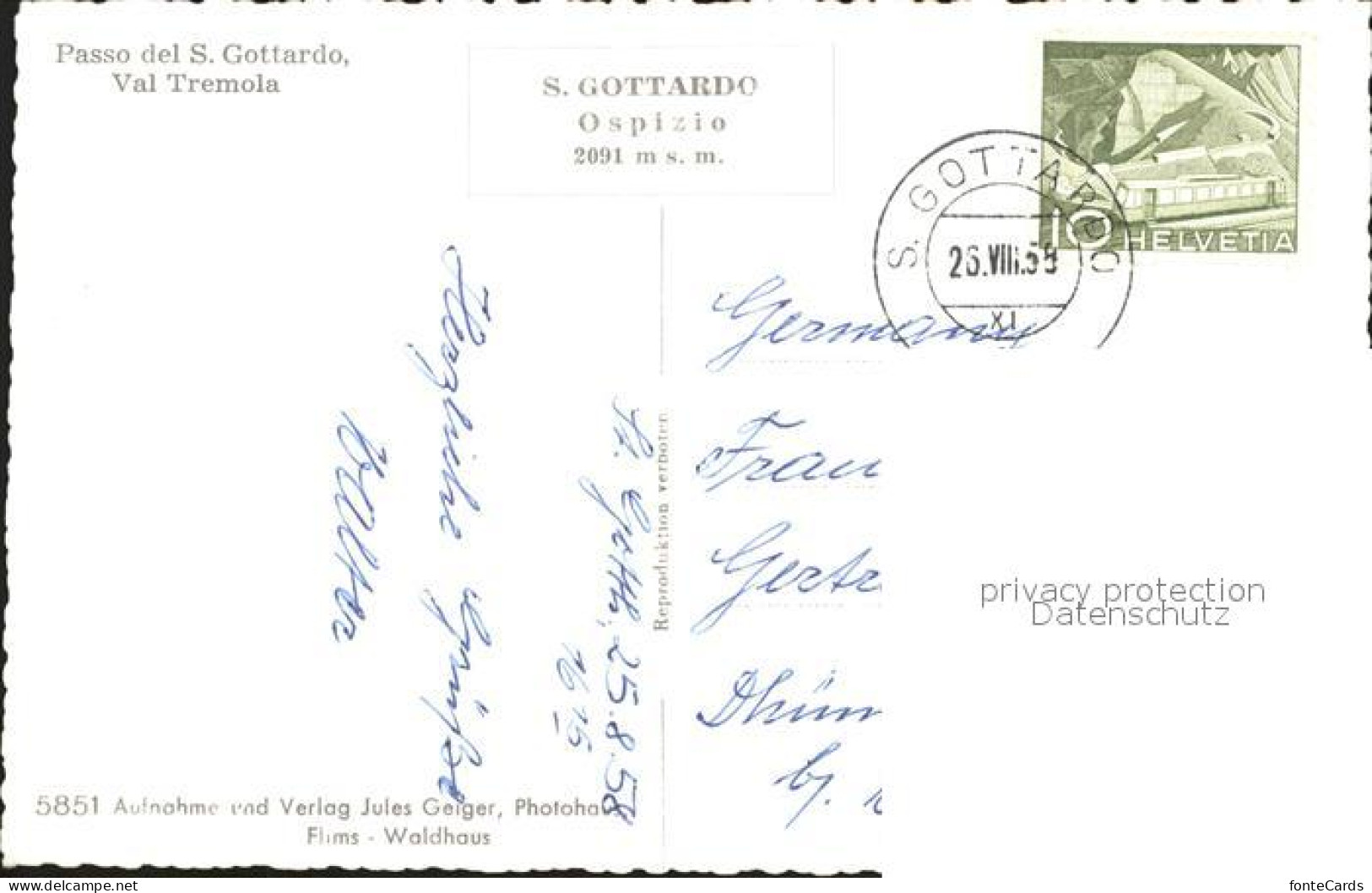 11919296 San Gottardo Pass Val Tremola San Gottardo - Altri & Non Classificati