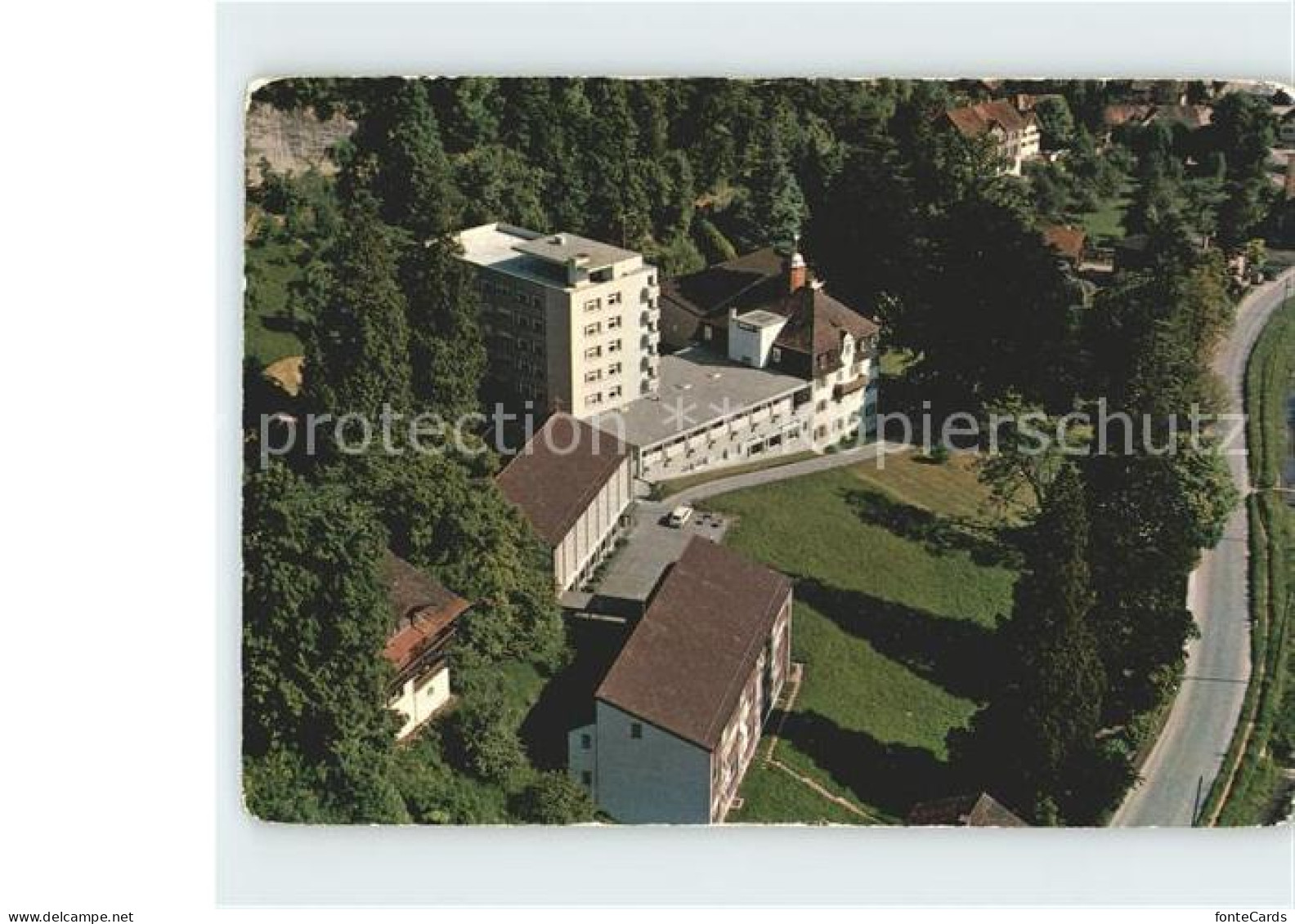 11917466 Rheineck SG Fliegeraufnahme Gymnasium Marienburg Rheineck - Other & Unclassified