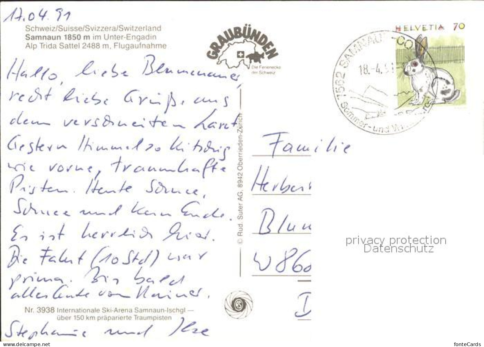 11909366 Samnaun-Compatsch Fliegeraufnahme Alp Trida Sattel  Samnaun-Compatsch - Other & Unclassified