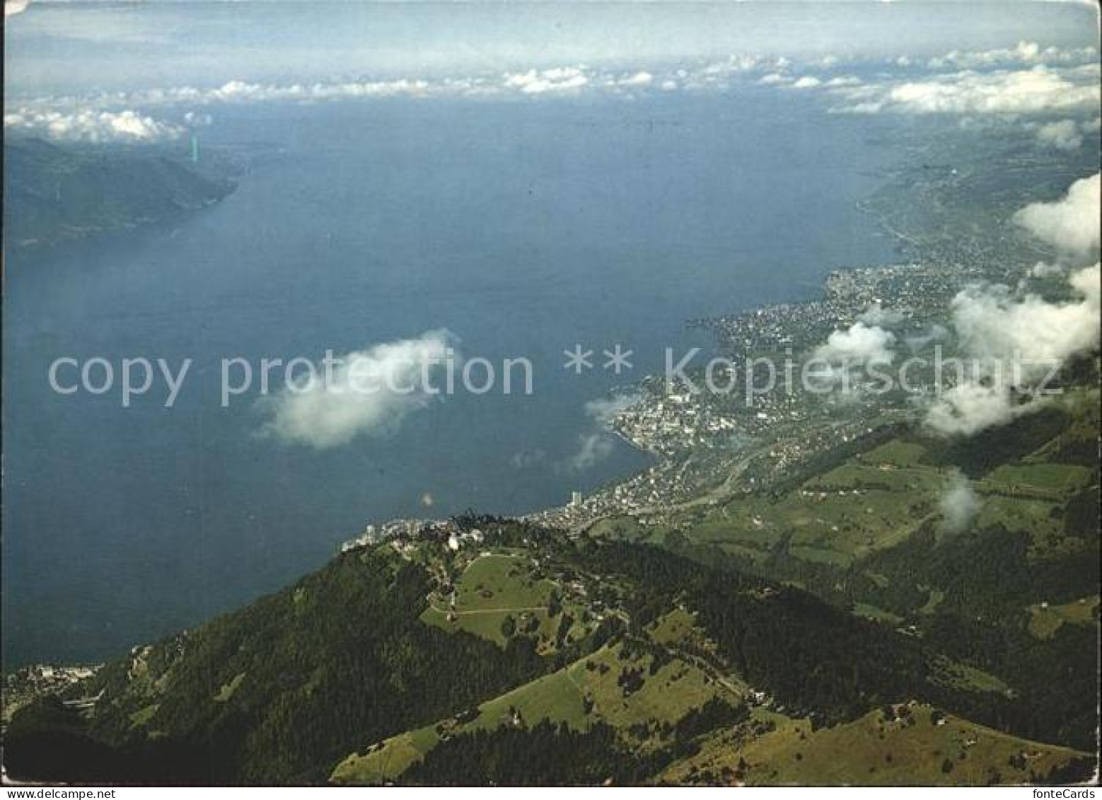 11909346 Rochers De Naye Fliegeraufnahme Caux Montreux Vevey Lac Leman Genfersee - Other & Unclassified