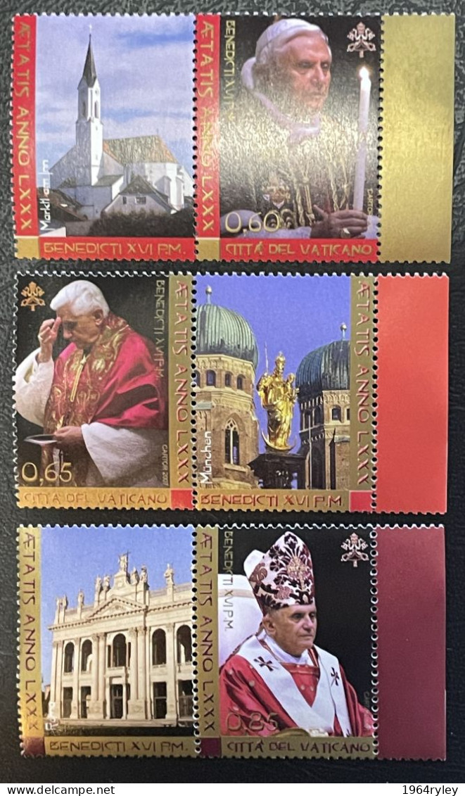 VATICAN - MNH** - 2007 - # 1573/1575 - Nuevos