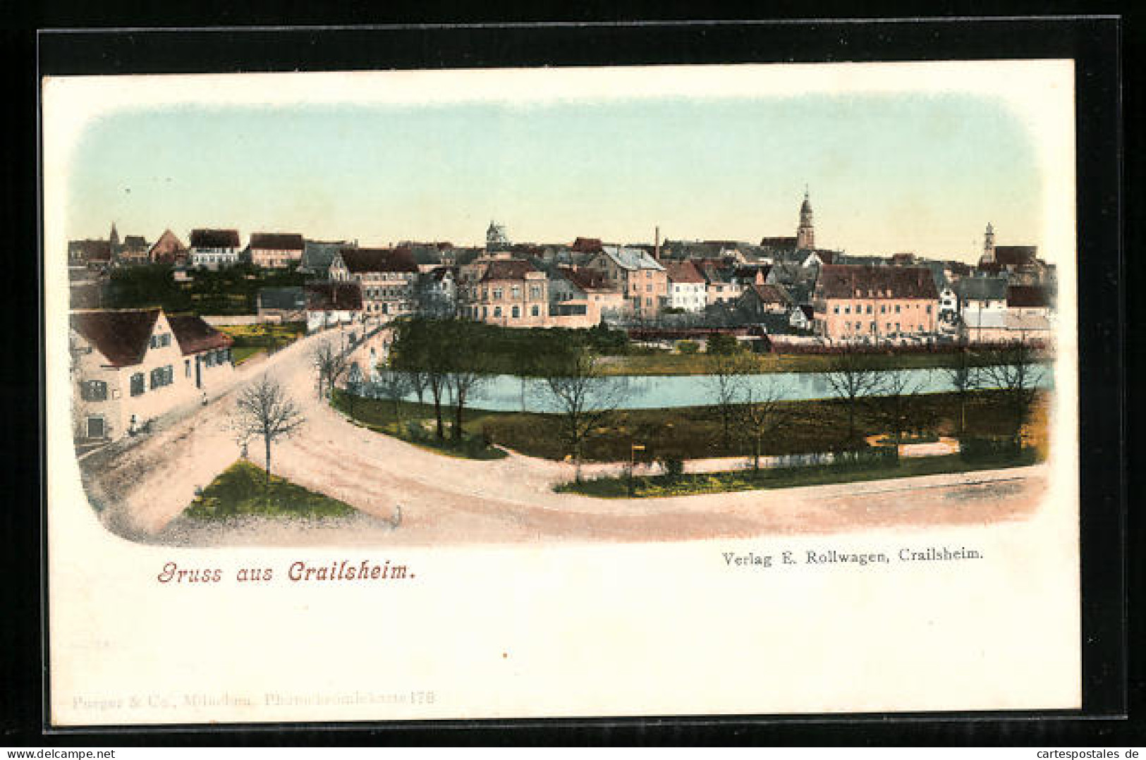 AK Crailsheim, Gesamtansicht  - Crailsheim