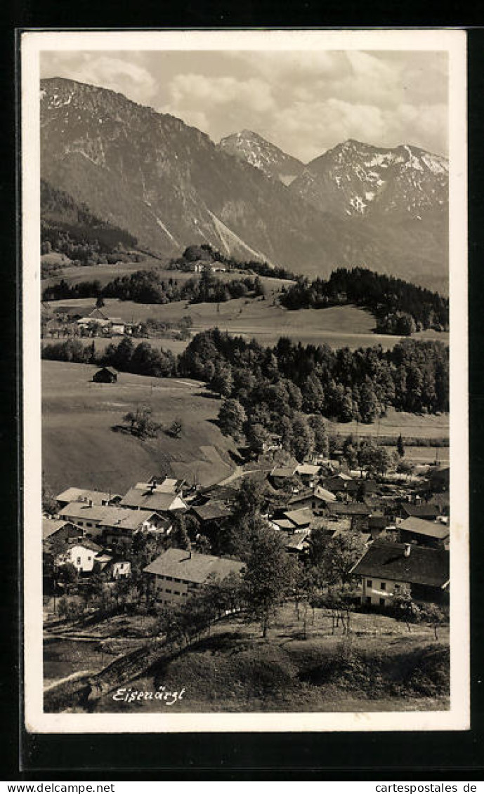 AK Eisenärzt, Panorama Mit Gebirgswand  - Sonstige & Ohne Zuordnung