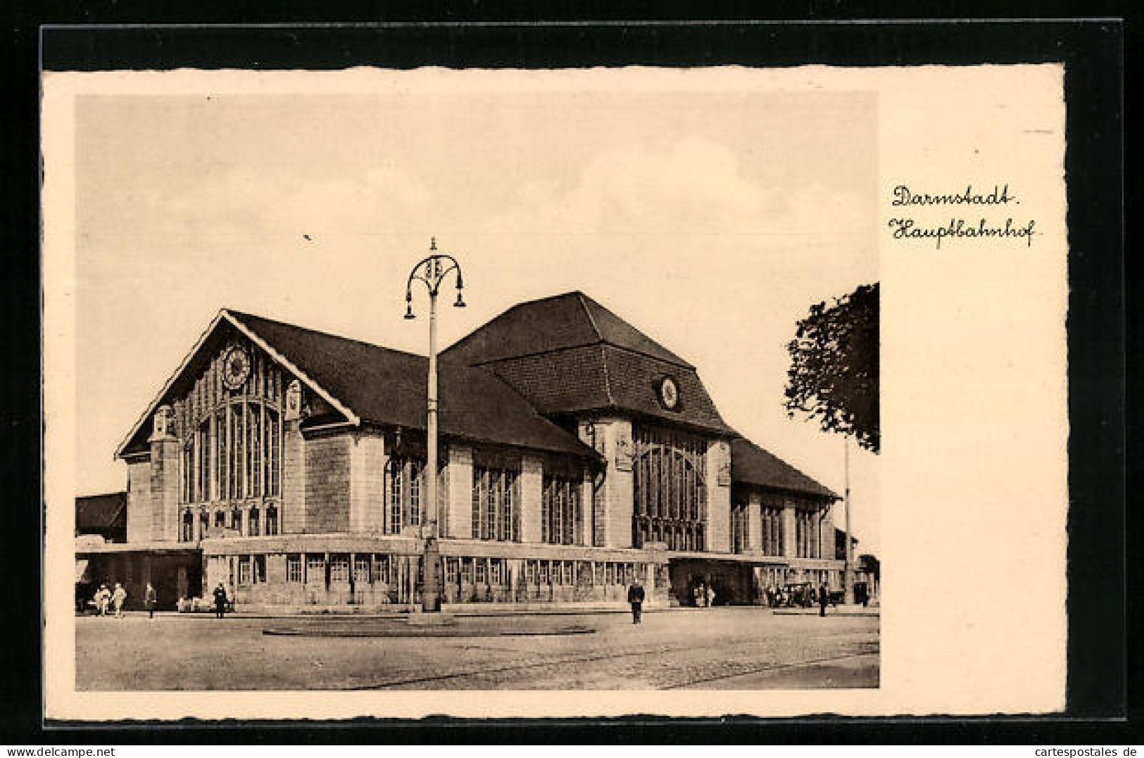 AK Darmstadt, Hauptbahnhofs-Gebäude  - Darmstadt