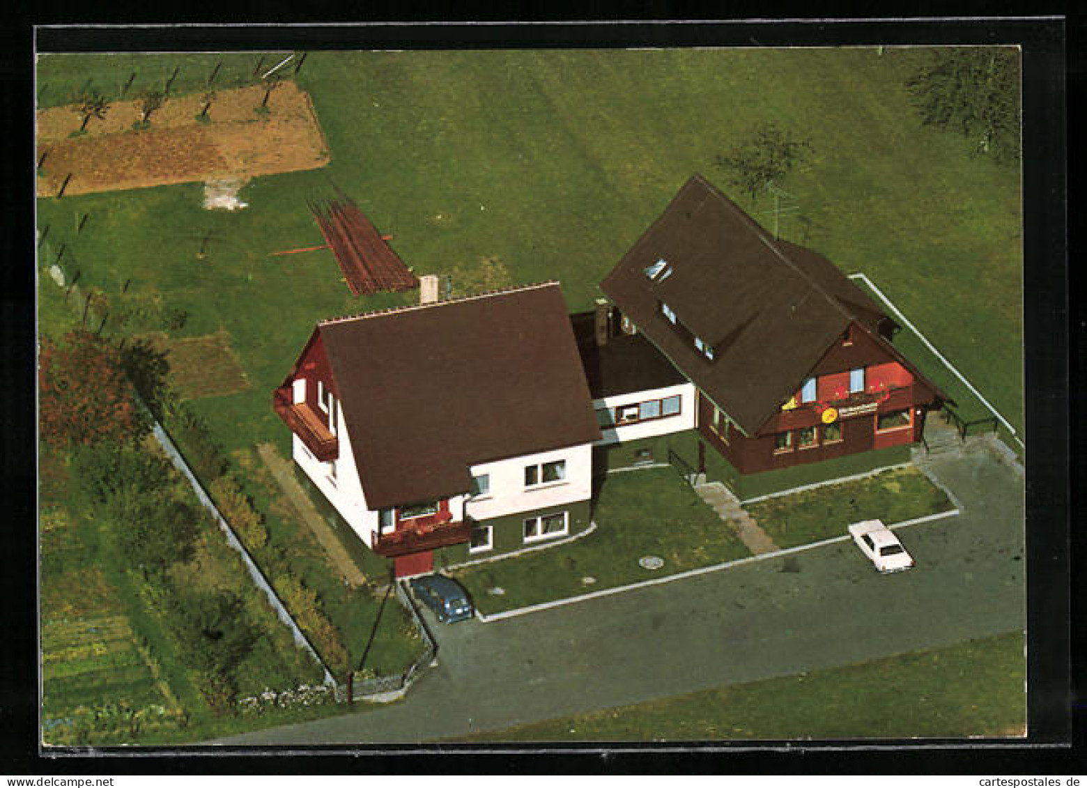 AK Agenbach /Schwarzwald, Gasthof-Pension Birkenhain Vom Flugzeug Aus  - Other & Unclassified