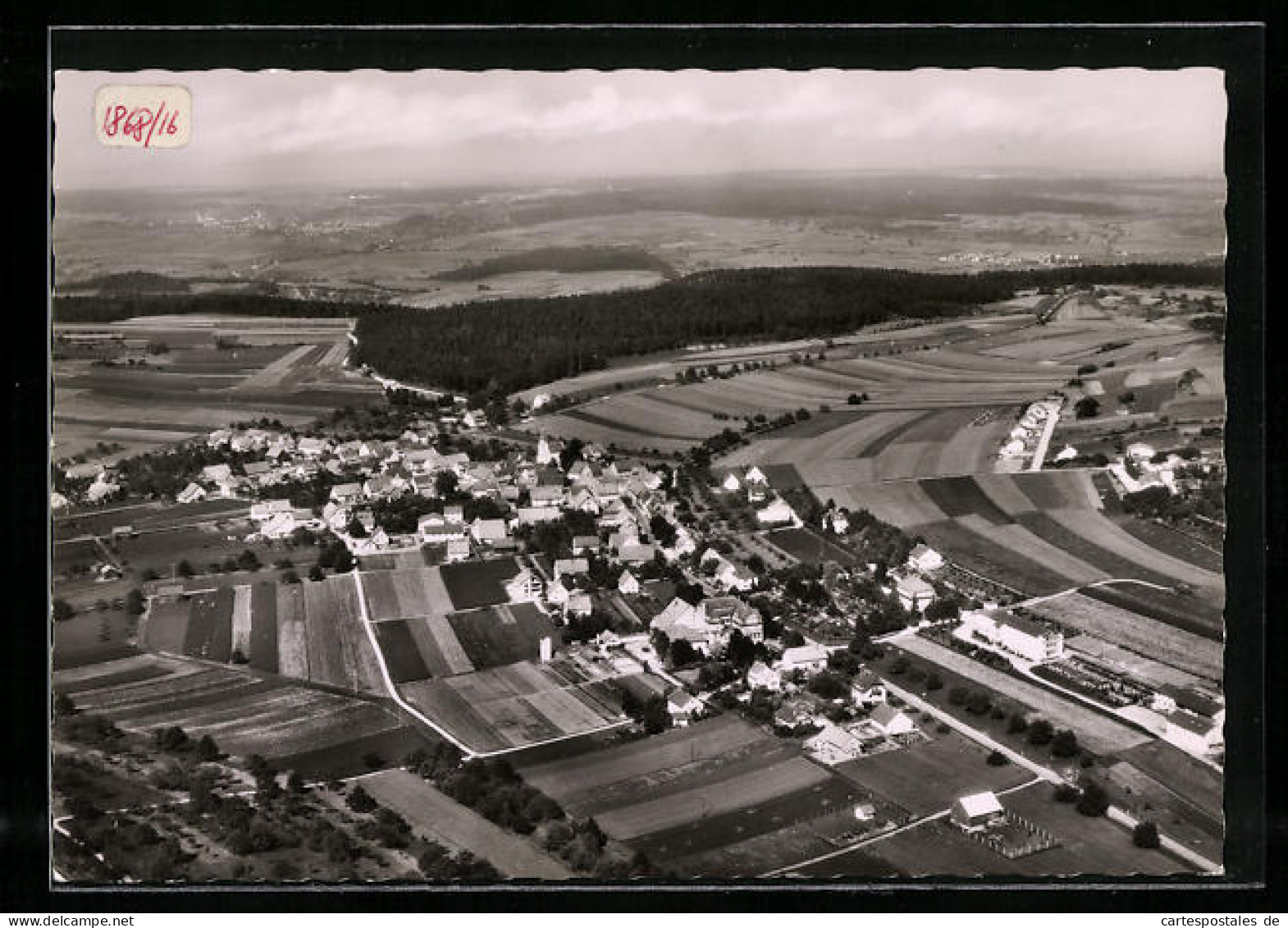 AK Möttlingen Kr. Calw /Schwarzwald, Totalansicht Vom Flugzeug Aus  - Calw