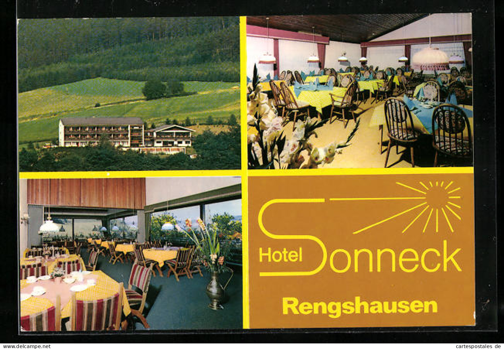 AK Rengshausen, Drei Ansichten Vom Hotel Sonneck  - Other & Unclassified