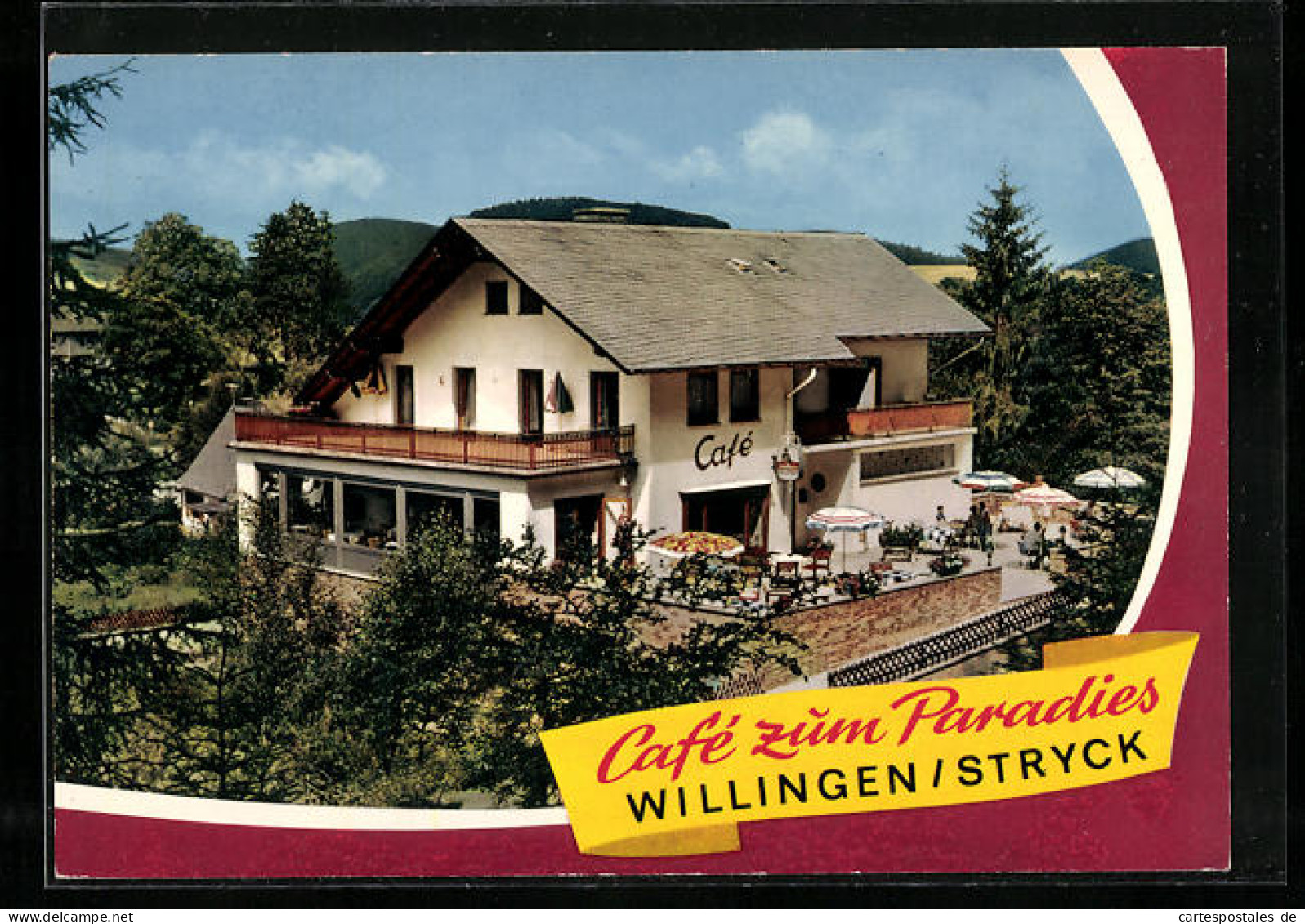 AK Willingen-Stryck /Hochsauerland, Cafè Zum Paradies  - Other & Unclassified