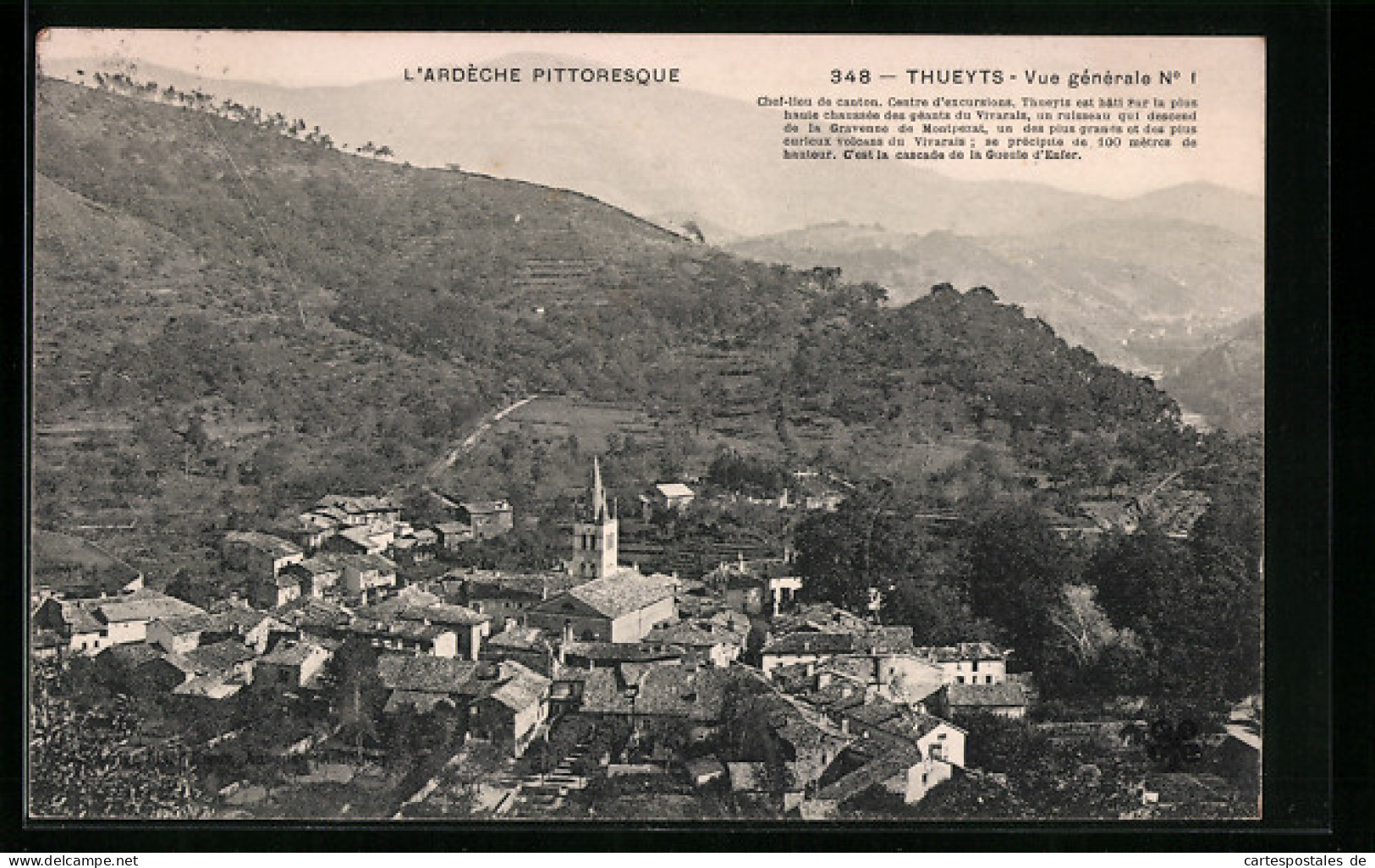 CPA Thueyts, Vue Générale  - Sonstige & Ohne Zuordnung