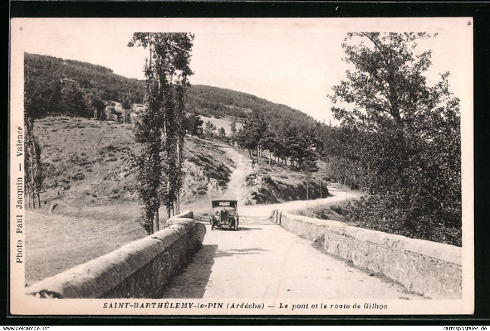 CPA Saint-Barthélemy-le-Pin, Le Pont Et La Route De Gilhoc  - Other & Unclassified