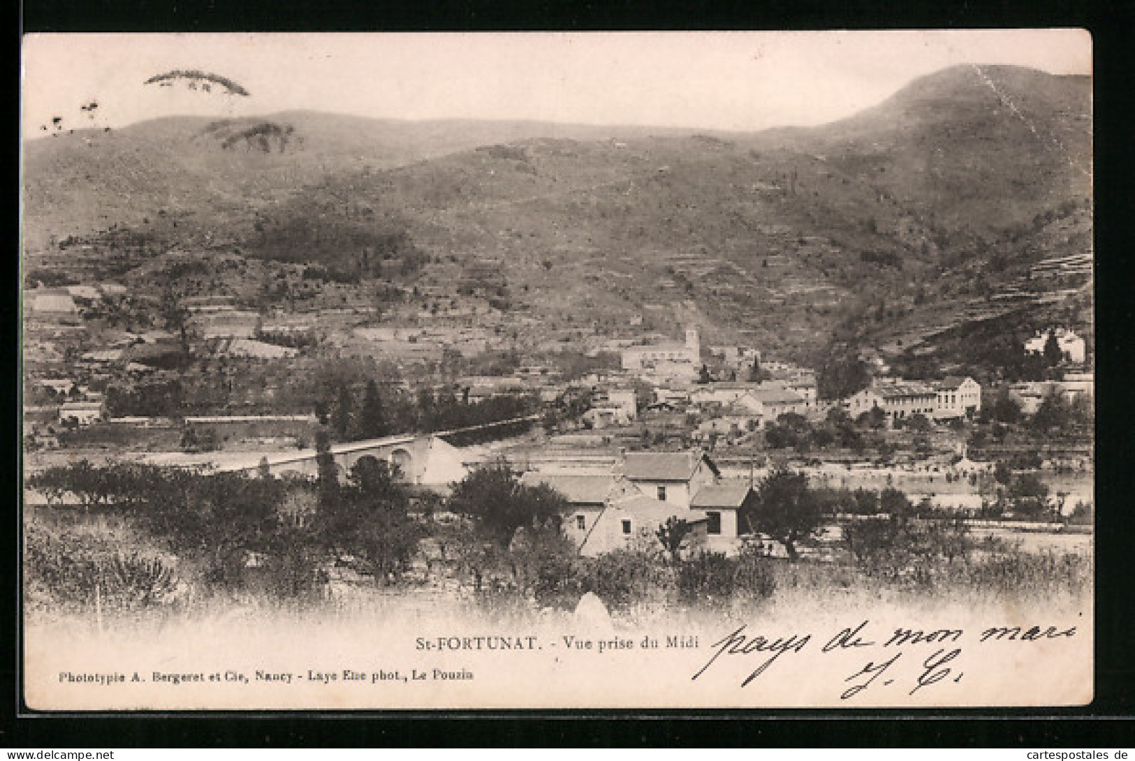 CPA St-Fortunat, Vue Prise Du Midi  - Autres & Non Classés