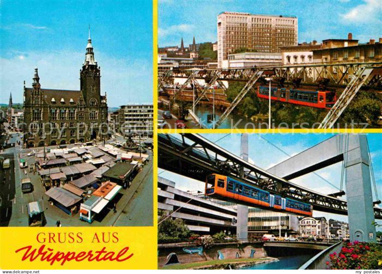 72913580 Wuppertal Marktplatz Rathaus Schwebebahn Wuppertal - Wuppertal