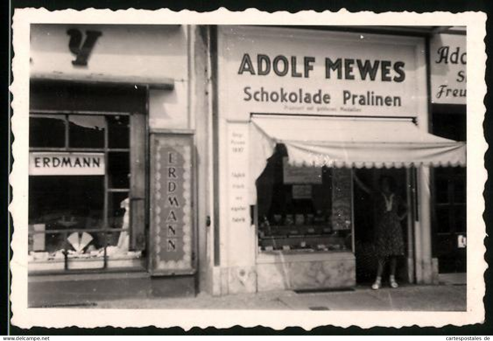 Fotografie Unbekannter Fotograf, Ansicht Berlin, Ladengeschäft Für Schokolade & Pralinen Von Adolf Mewes  - Orte