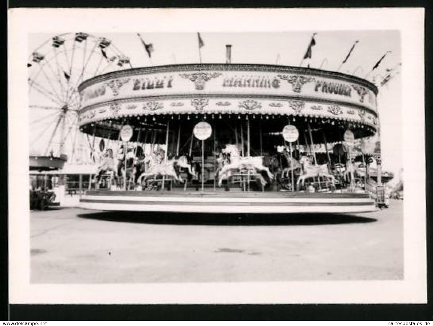 Fotografie England Fair, Rummel-Kirmes-Volksfest, Manning's Karussell / Fahrgeschäft, Pferde-Karussell & Riesenrad  - Beroepen