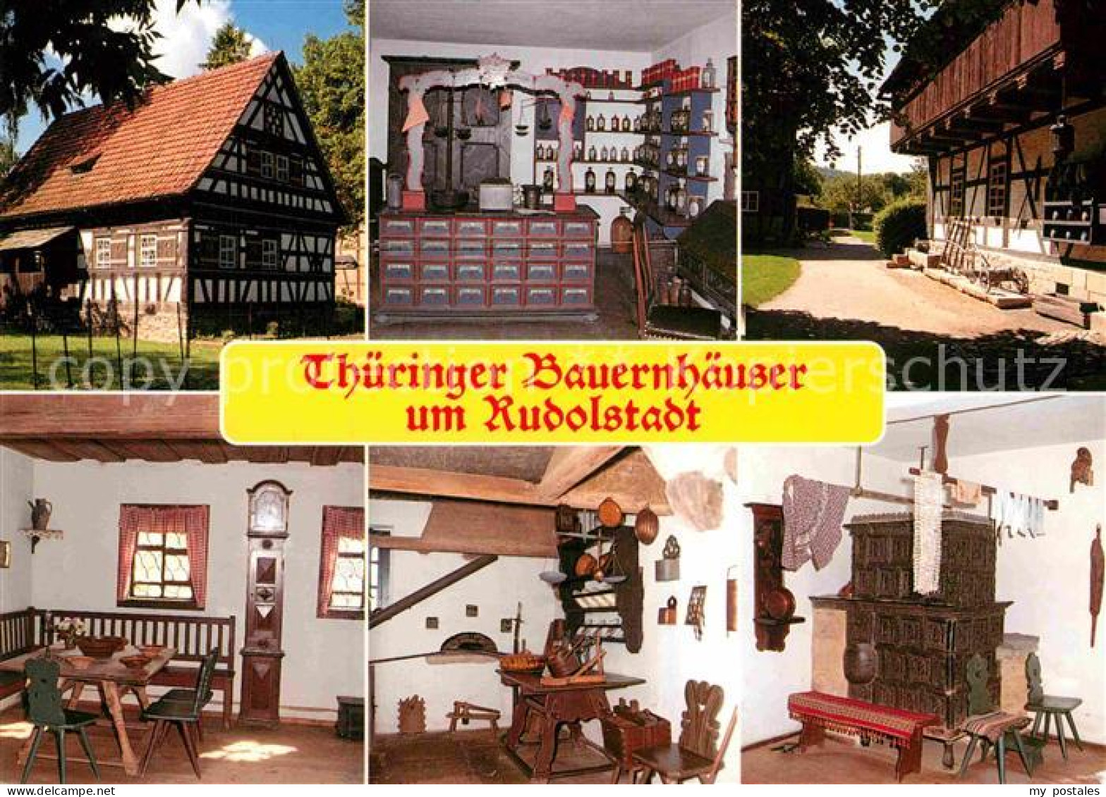 72913553 Rudolstadt Thueringer Bauernhaeuser Heinrich Heine Park Rudolstadt - Rudolstadt