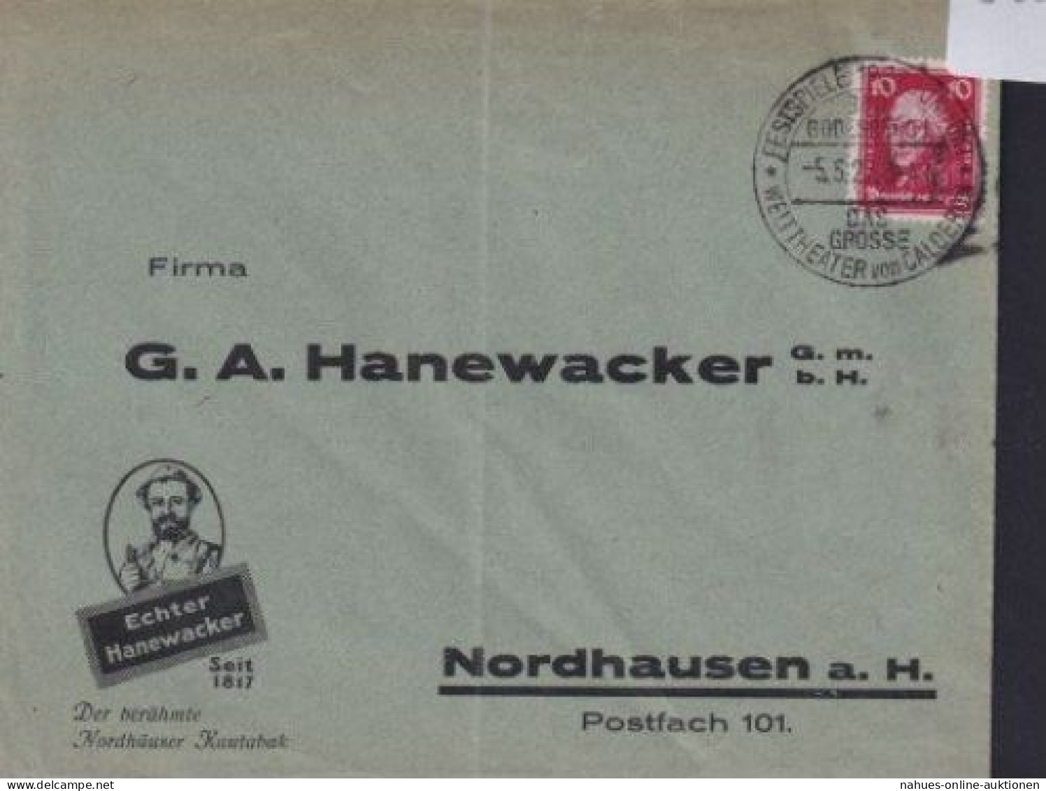 Deutsches Reich Brief Sonderstempel Festspiele Godesberg Theater Von Calderon - Storia Postale