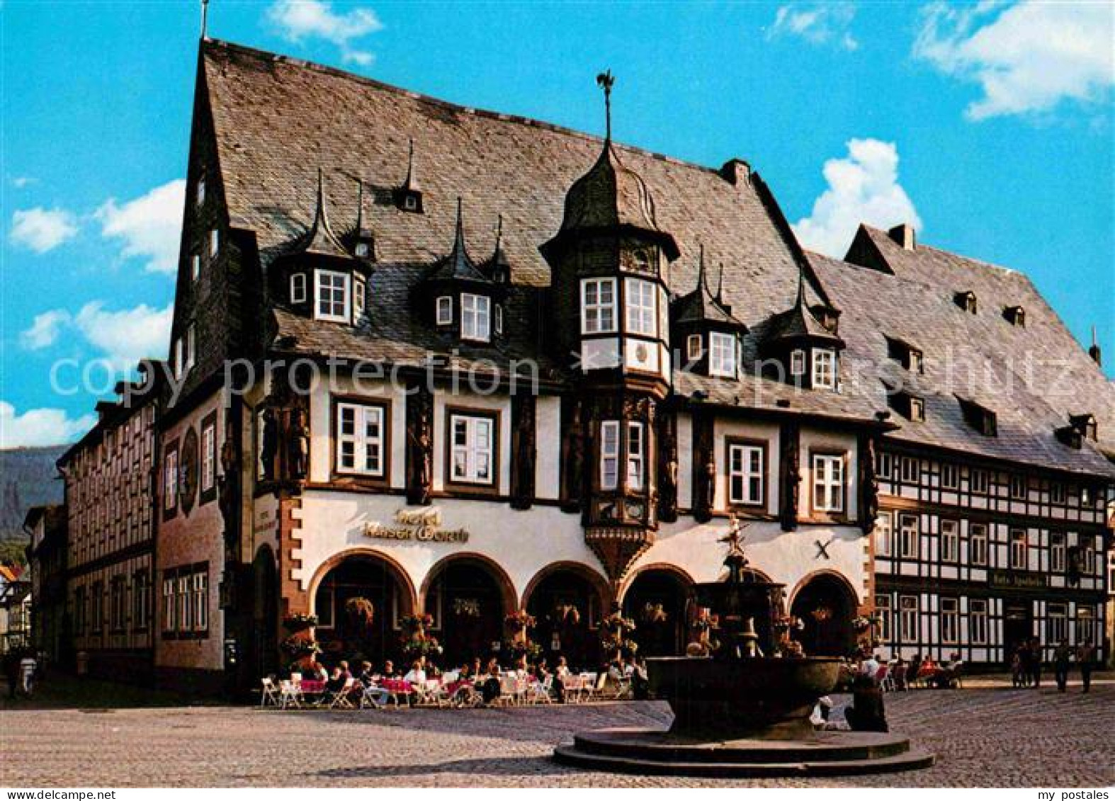 72913509 Goslar Marktplatz Hotel Kaiserworth Brunnen Fachwerkhaus Goslar - Goslar