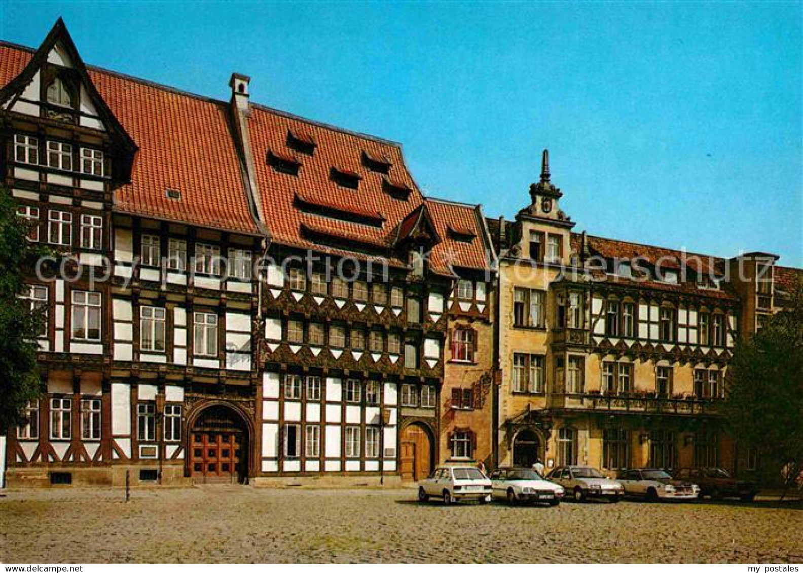72913470 Braunschweig Burgplatz Fachwerkhaeuser Historische Gebaeude Braunschwei - Braunschweig