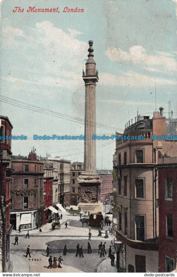 R092102 The Monument. London. Valentine. 1906 - Other & Unclassified