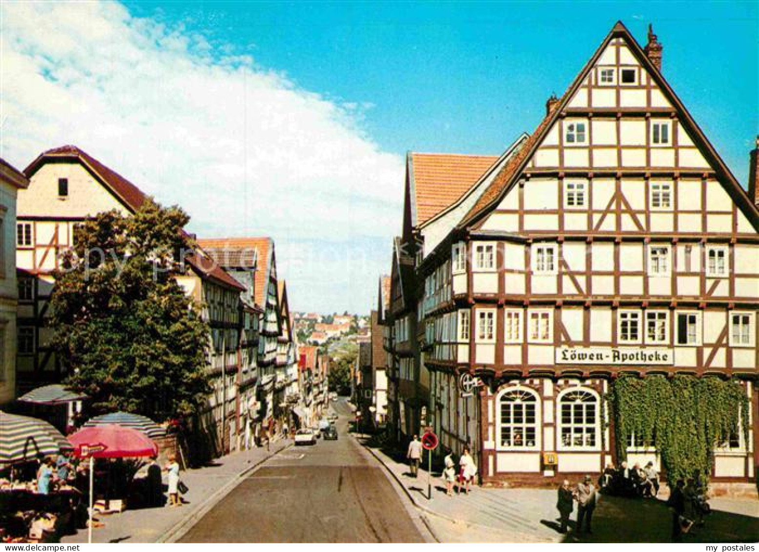 72912372 Bad Wildungen Lindenstrasse Markt Loewen Apotheke Fachwerkhaus Albertsh - Bad Wildungen