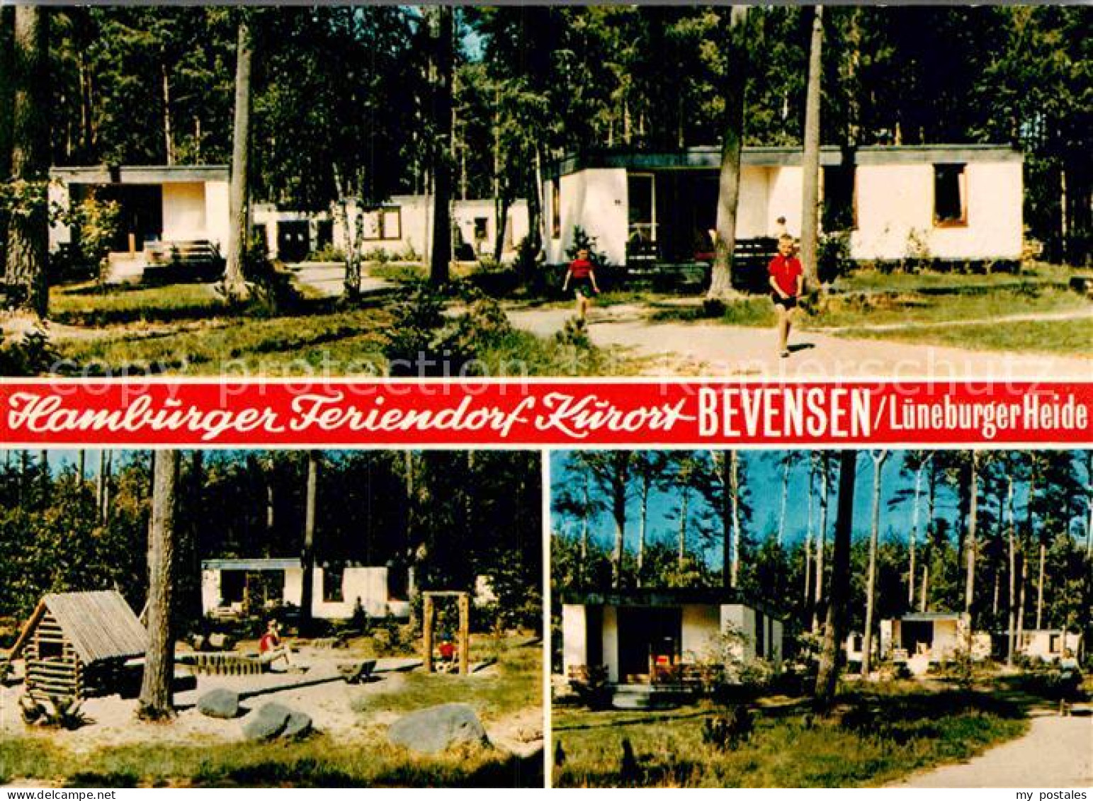 72912354 Bad Bevensen Hamburger Feriendorf Bungalows Kinderspielplatz Lueneburge - Bad Bevensen