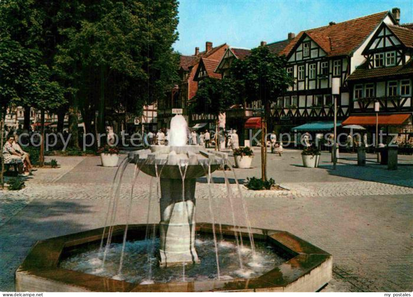 72912320 Bad Sooden-Allendorf Weinreihe Fachwerkhaeuser Brunnen Bad Sooden-Allen - Bad Sooden-Allendorf