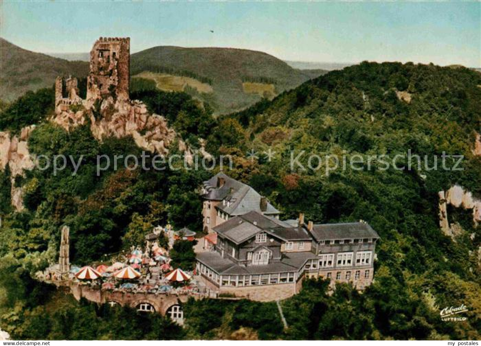 72912312 Koenigswinter Hotel Restaurant Auf Dem Drachenfels Fliegeraufnahme Koen - Koenigswinter