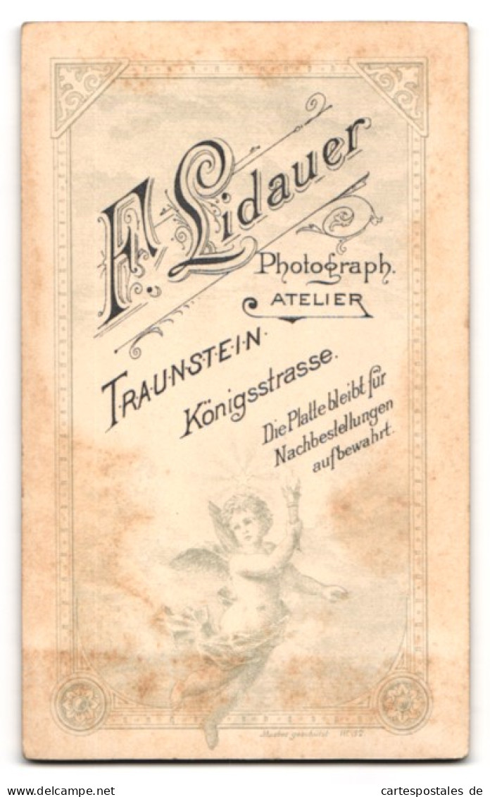 Fotografie F. Lidauer, Traunstein, Königsstrasse, Junge Frau Mit Flechtfrisur  - Anonieme Personen