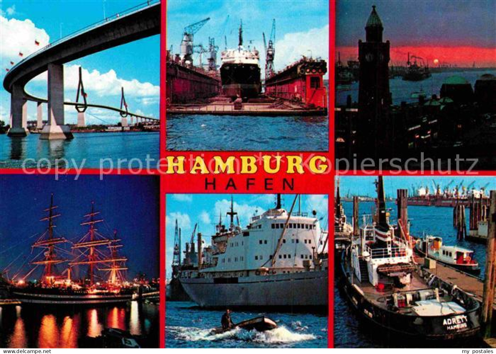 72911958 Hamburg Hafen Segelschiff Bruecke  Hamburg - Otros & Sin Clasificación