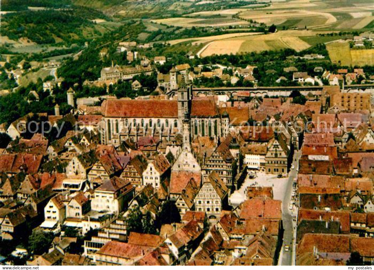 72910922 Rothenburg Tauber Altstadt Fliegeraufnahme Rothenburg - Rothenburg O. D. Tauber